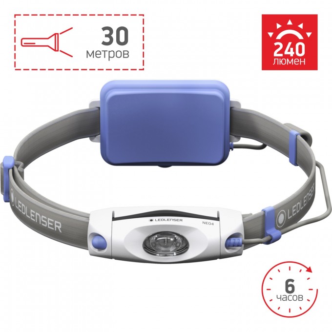 Cветодиодный налобный фонарь LED LENSER NEO 4 синий 500914